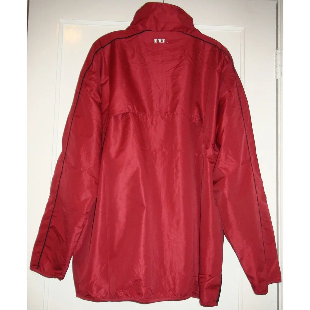 Red Oak Indiana University IU Hoosiers Red Football Sideline Windshirt Jacket